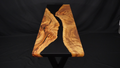 Black Resin Entryway Table — Spotted Gum Timber & Resin
